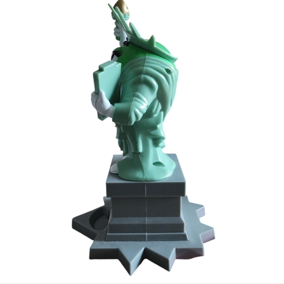 Preowned  M& M's  Green Statue of Liberty Candy Dispenser - Picture 3 of 4